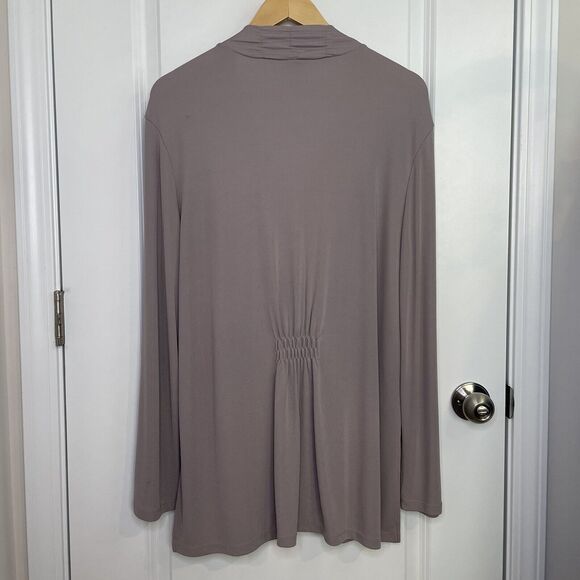 J.Jill Monochrome Gray Cardigan XL Pants L Skirt LP Silky Soft Set 3 Piece - Picture 3 of 14